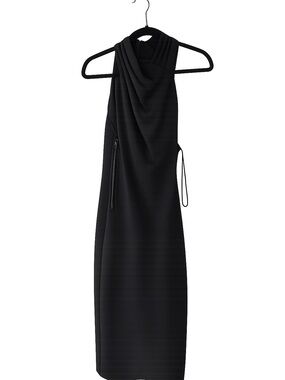 RACHEL Rachel Roy Black Halter Top Body Con Dress